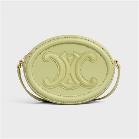 CROSSBODY OVAL PURSE cuir triomphe in Smooth .